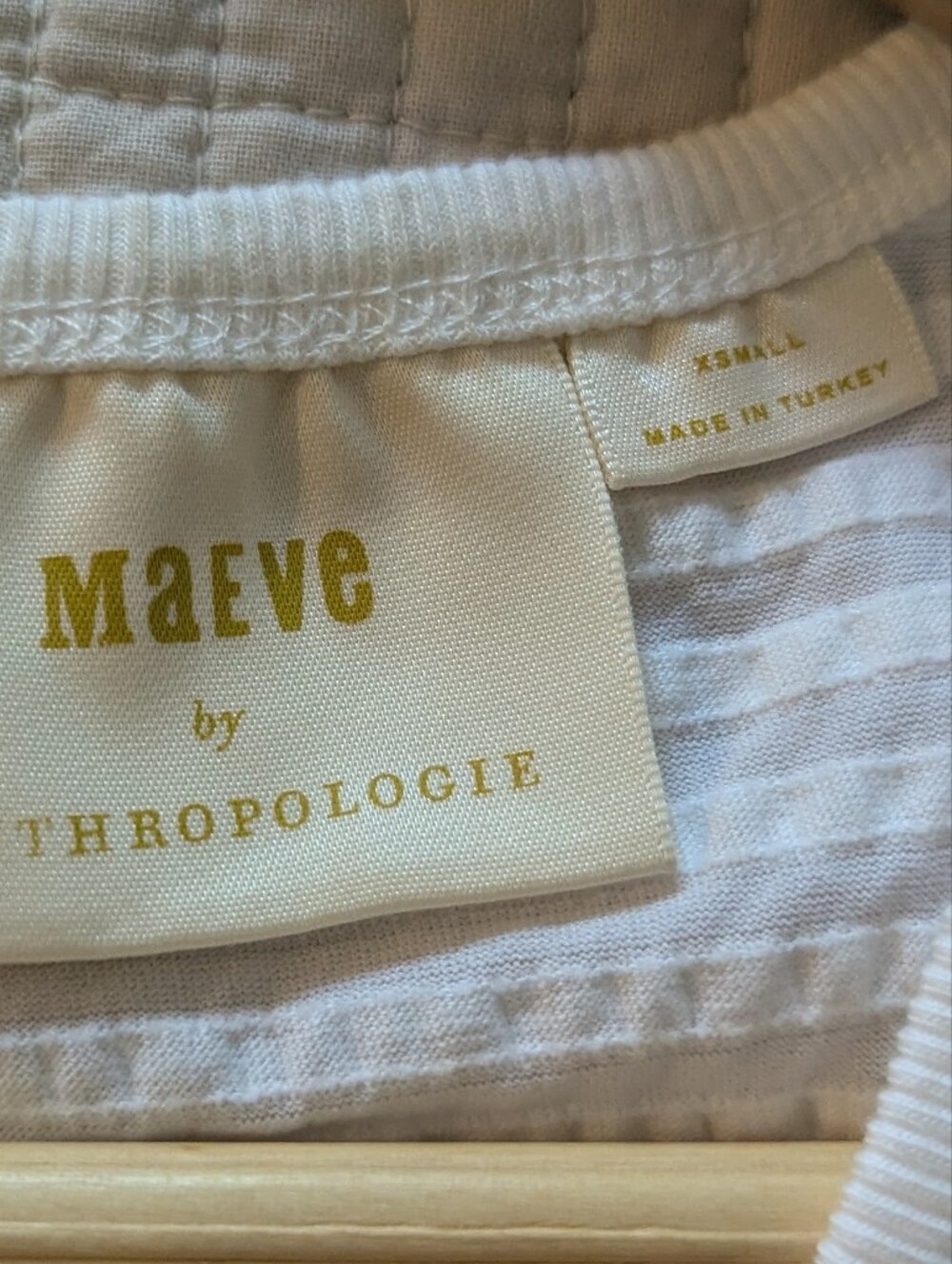 MAEVE by Anthropologie Seersucker Women’s White Tie-back Tank X-Small - Picture 7 of 11